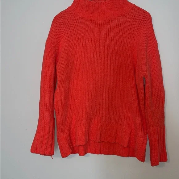 Philosophy Vibrant Coral Mock Neck Sweater - Picture 2 of 7